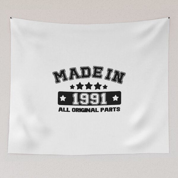 Item preview, Made in 1991 All Original born in 1991 Gift Premium Apparel Funny Holiday Xmas designed and sold by DesignByHeartUK.