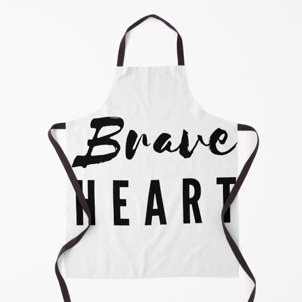 Item preview, Brave Heart | Black on White designed and sold by WordsToArt.
