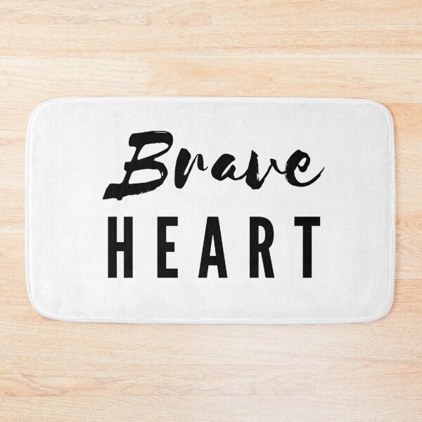 Item preview, Brave Heart | Black on White designed and sold by WordsToArt.