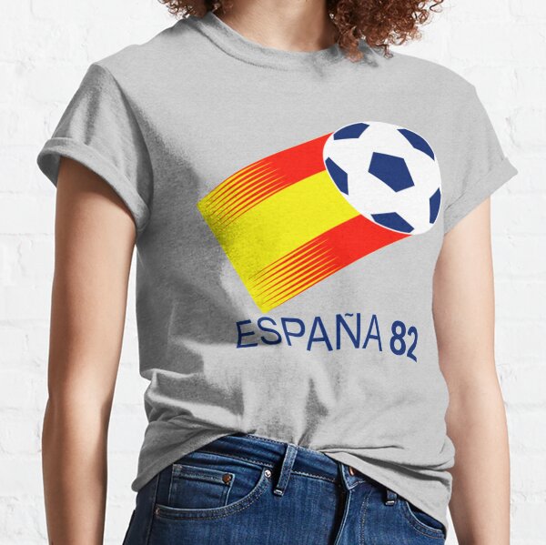 Spain 82 T-Shirt 100% Cotton World Cup Football Fan FIFA Goal 1982 
