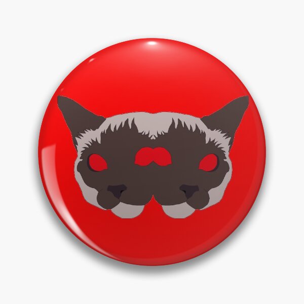 Item preview, Siamese twin cats with red eyes designed and sold by Clown-Snail.