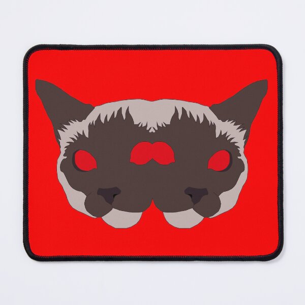 Item preview, Siamese twin cats with red eyes designed and sold by Clown-Snail.