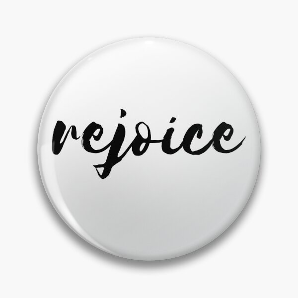 Item preview, Rejoice | Black on White designed and sold by WordsToArt.