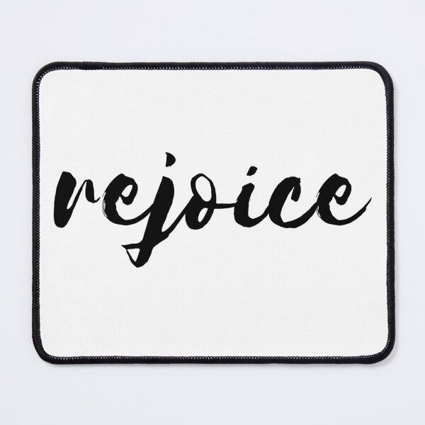 Item preview, Rejoice | Black on White designed and sold by WordsToArt.