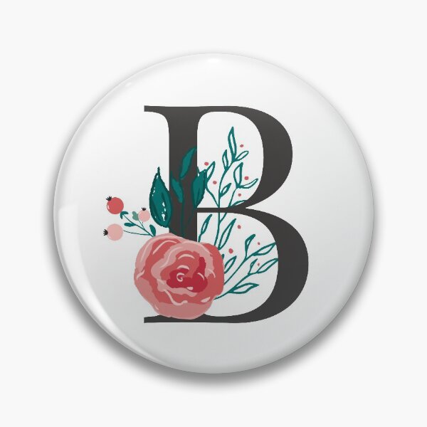 Item preview, Rose Monogram Letter B designed and sold by Terelaska.