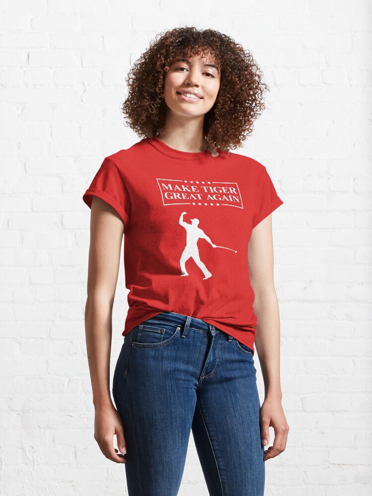 Alternate view of Make Tiger Great Again T-Shirt | Funny Golf T-Shirt Classic T-Shirt