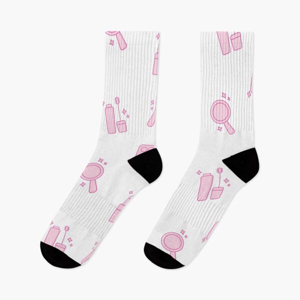 Item preview, funny socks pink makeup designed and sold by Dodo's Products.