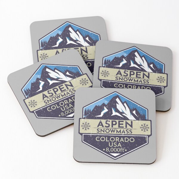 Item preview, Aspen Snowmass Colorado USA Ski Skiing Rocky Mountains Sticker T-Shirt 02 designed and sold by OuterShellUK.