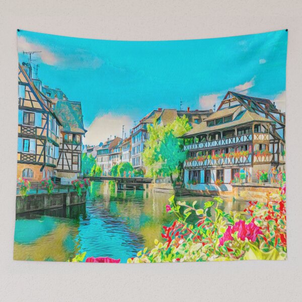 Item preview, Strasbourg Streets designed and sold by Sofia-Draws.
