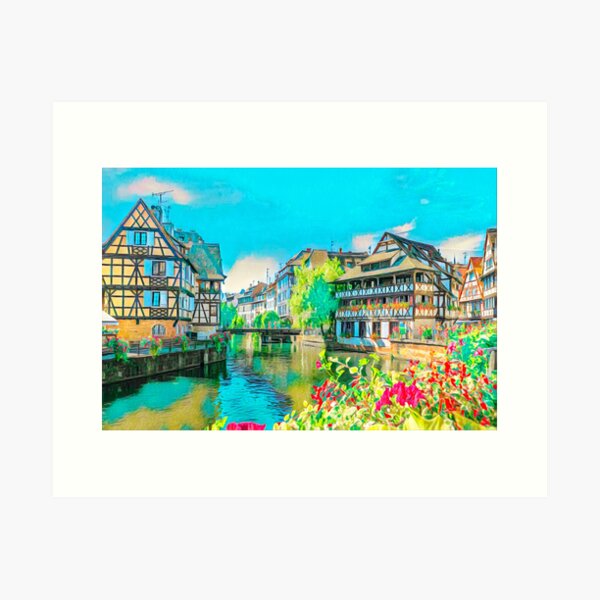 Item preview, Strasbourg Streets designed and sold by Sofia-Draws.