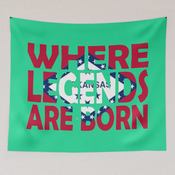 Item preview, Arkansas Flag - Where Legends Are Born designed and sold by Quotes-I-Wear.