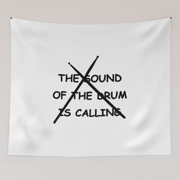 Item preview, Funny Drummer The Sound of the Drum is Calling Drummer music Idea Gift Premium Apparel Funny Holiday Xmas designed and sold by DesignByHeartUK.