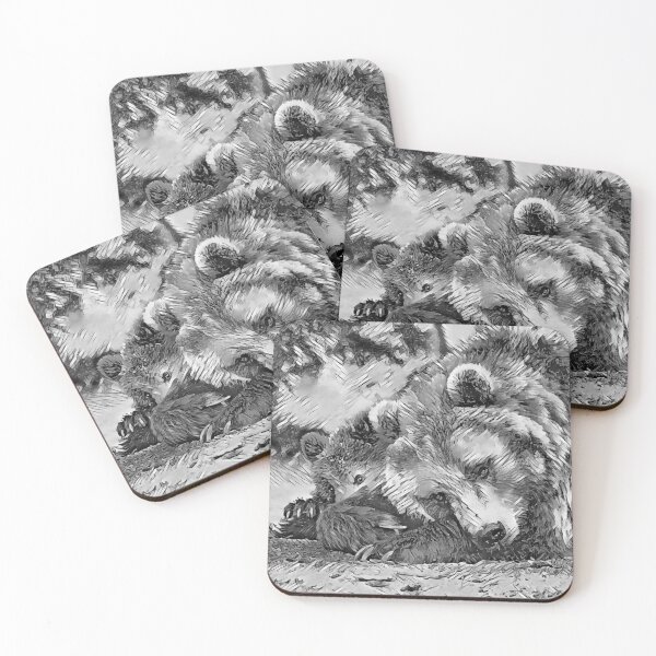 Item preview, AnimalArtBW Bear 002 designed and sold by JAMFoto.