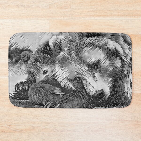 Item preview, AnimalArtBW Bear 002 designed and sold by JAMFoto.