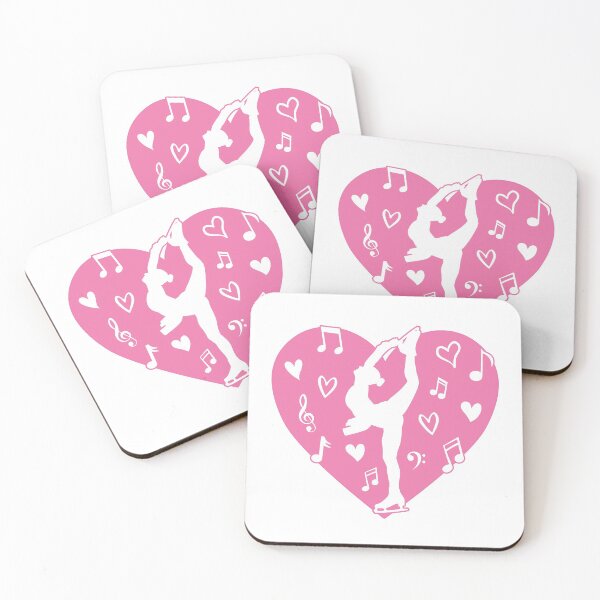 Item preview, Figure Skater With Pink Heart designed and sold by TripleTriple.