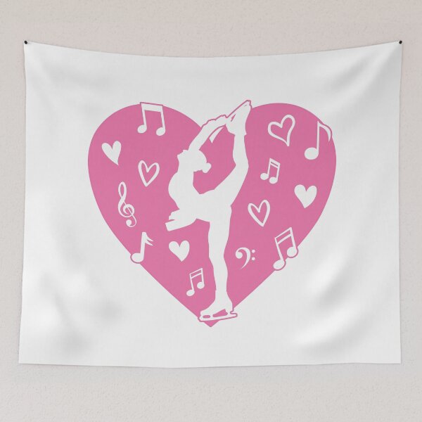 Item preview, Figure Skater With Pink Heart designed and sold by TripleTriple.