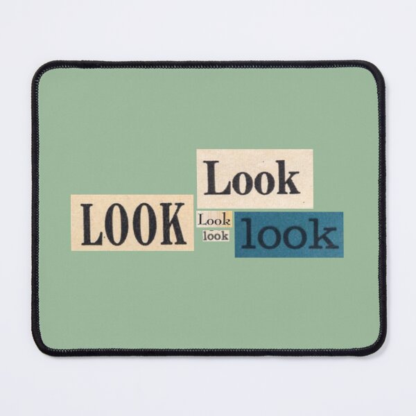 Item preview, "Look!" Vintage Typography designed and sold by LochNestFarm.