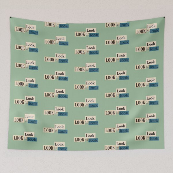 Item preview, "Look!" Vintage Typography designed and sold by LochNestFarm.