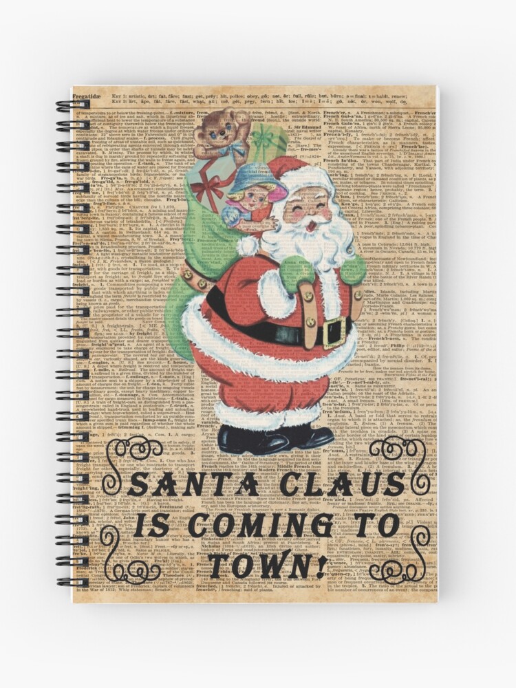 Santa Claus with Present Christmas Photo Album 3 Ring Binder