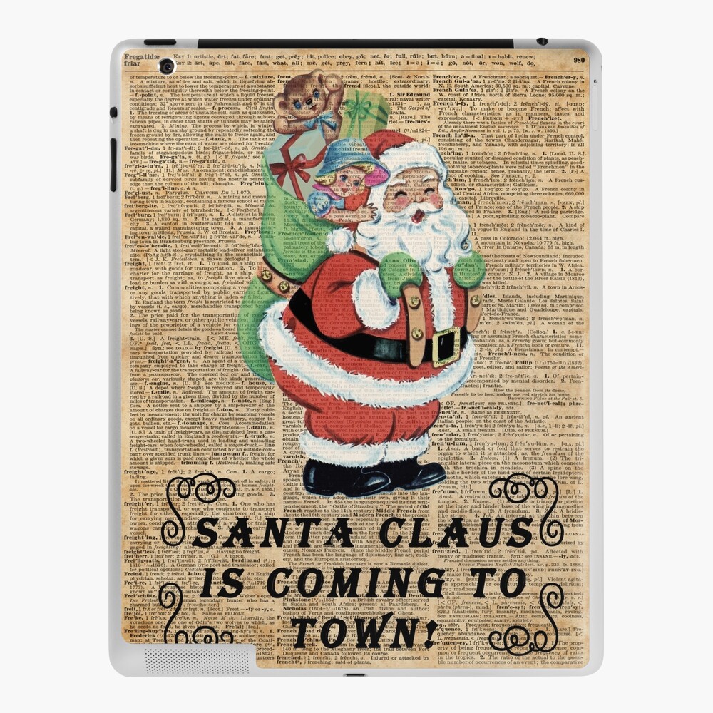 vintage christmas wrapping paper with Santas, Love the brig…
