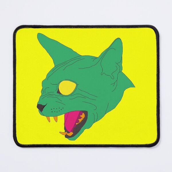 Item preview, Sphynx cat with yellow eyes and green skin designed and sold by Clown-Snail.