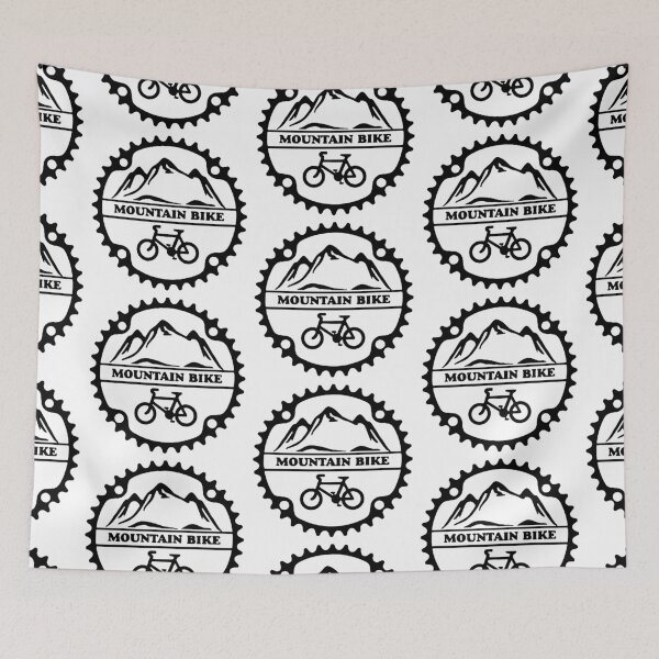 Item preview, Mountain Bike Heartbeat Funny Biker Bicycle Cycling Art Design Happy Apparel Essential Inspiration Joy Mood Funny designed and sold by DesignByHeartUK.