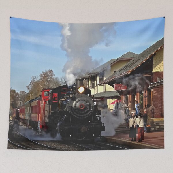 Item preview, New Hope PA - Autumn Excursion on Steam Train designed and sold by Susan Savad.