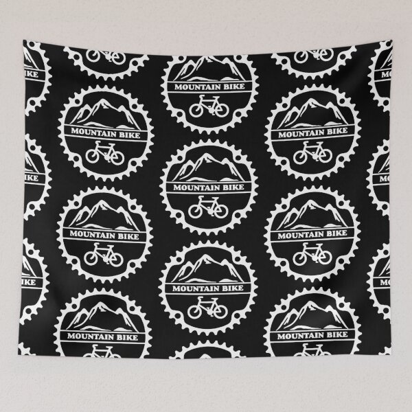 Item preview, Mountain Bike Heartbeat Funny Biker Bicycle Cycling Art Design Happy Apparel Essential Inspiration Joy Mood Funny designed and sold by DesignByHeartUK.