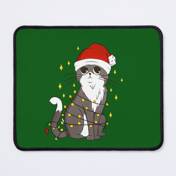 Item preview, Cat with fairy lights for Christmas designed and sold by SMILE88.