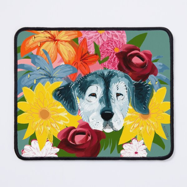 Item preview, Angel Dog Blooming in may designed and sold by belettelepink.