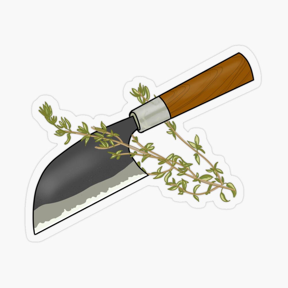 Forge To Table Gyuto Sticker for Sale by Tastebuddy