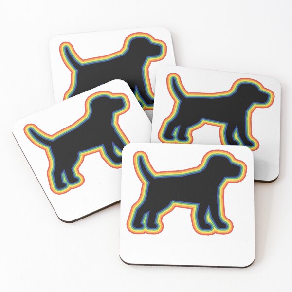 Item preview, Funny beagle dog lover silhouette Rainbow Design designed and sold by alaechamlal.