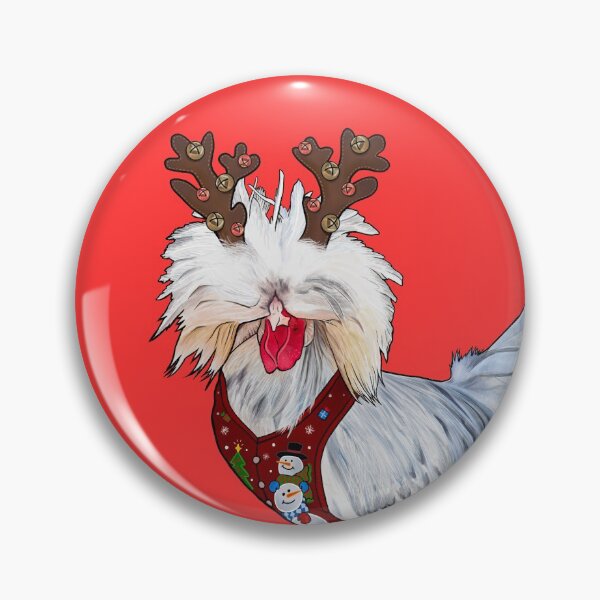 Item preview, Splash Polish Rooster In An Ugly Christmas Sweater Vest, Reindeer Antlers, And Gift designed and sold by iamgirl1.