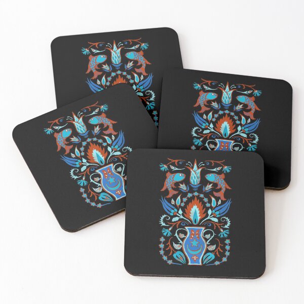 Item preview, Iznik Tile Arts - Turquoise designed and sold by IZANAMI By Akane Yabushita.