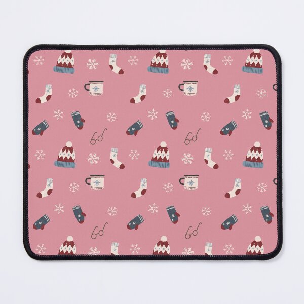Item preview, INVIERNO COSAS ACOGEDORAS PATRÓN FONDO ROSA designed and sold by BilberryCreate.