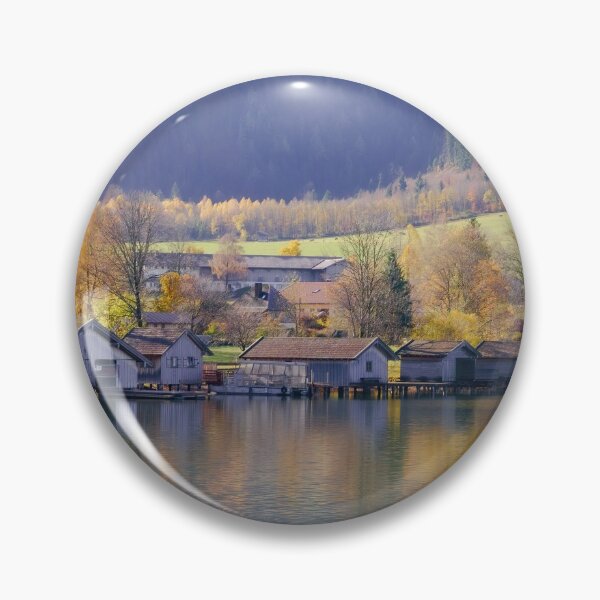Item preview, Schliersee Boathouses designed and sold by rawshutterbug.