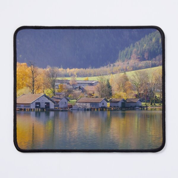 Item preview, Schliersee Boathouses designed and sold by rawshutterbug.