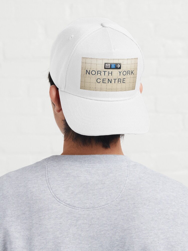 Alternate view of North York Centre Toronto Subway Station Sign Cap