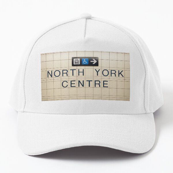 North York Centre Toronto Subway Station Sign Baseball Cap