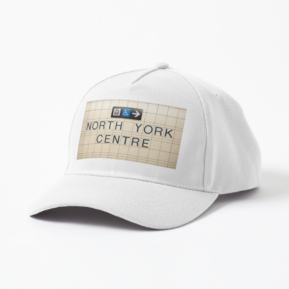 North York Centre Toronto Subway Station Sign Cap