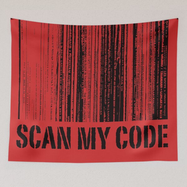 Item preview, Scan my code, vinyl lover code bar designed and sold by courbebleue.