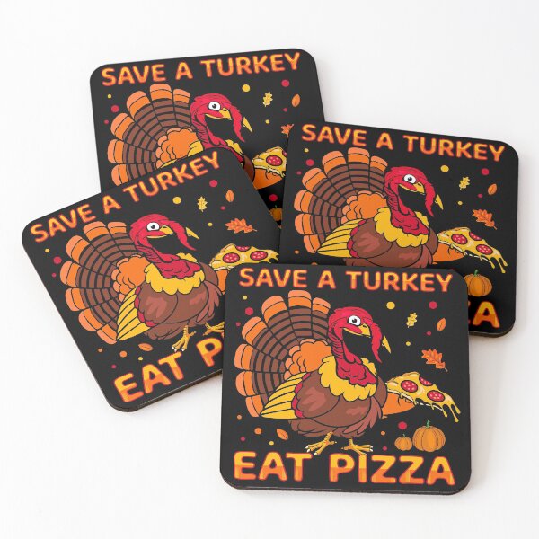 Item preview, Save a Turkey Eat Pizza- Thanksgiving  designed and sold by Designs Of all kinds.