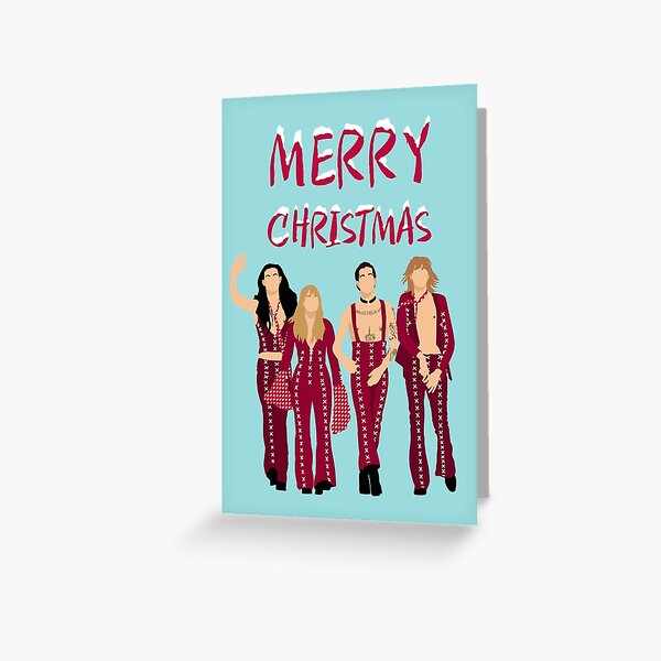Maneskin Måneskin Merry Christmas Greeting Card