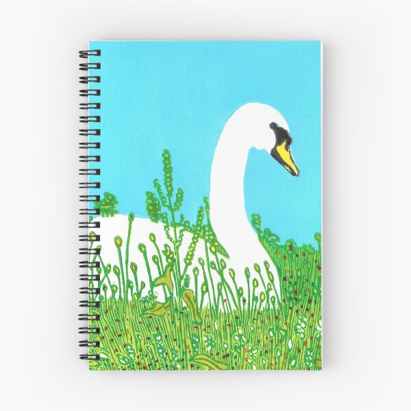 Item preview, Handmade Linoprint of Swan designed and sold by Linocut Lain.
