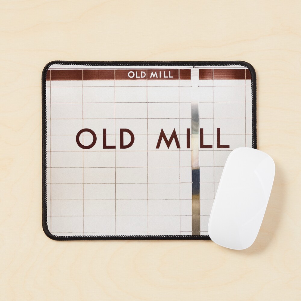 Old Mill Toronto Subway Sign Mouse Pad