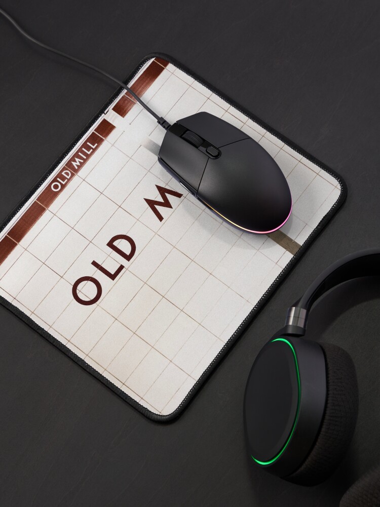 Alternate view of Old Mill Toronto Subway Sign Mouse Pad