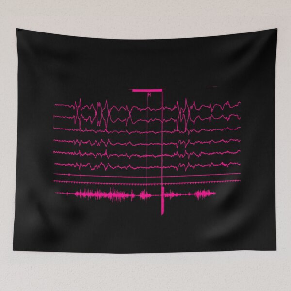 Item preview, REM Sleep EEG Pink designed and sold by Sleepygirl2010.