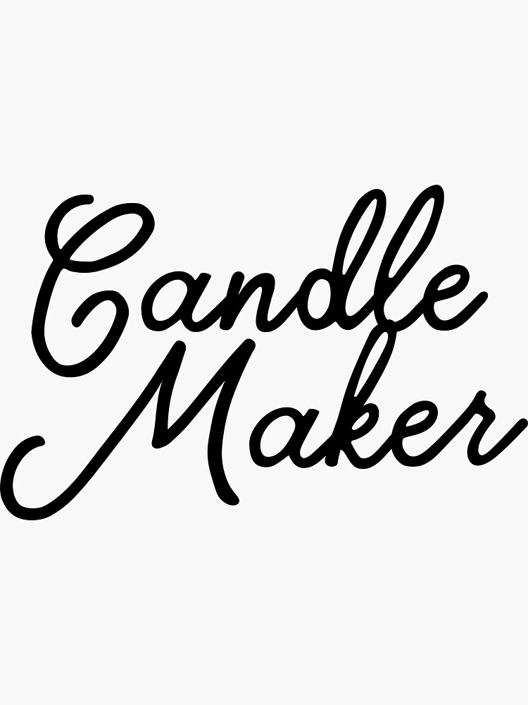 "Candle maker" Sticker by beeexplore Redbubble