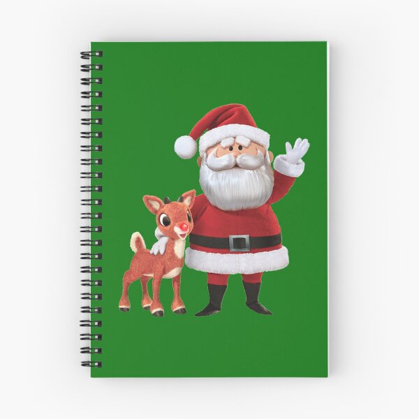 Aperçu de l'œuvre Rétro Rudolph et Père Noël créée et vendue par Slinky-Reebs.
