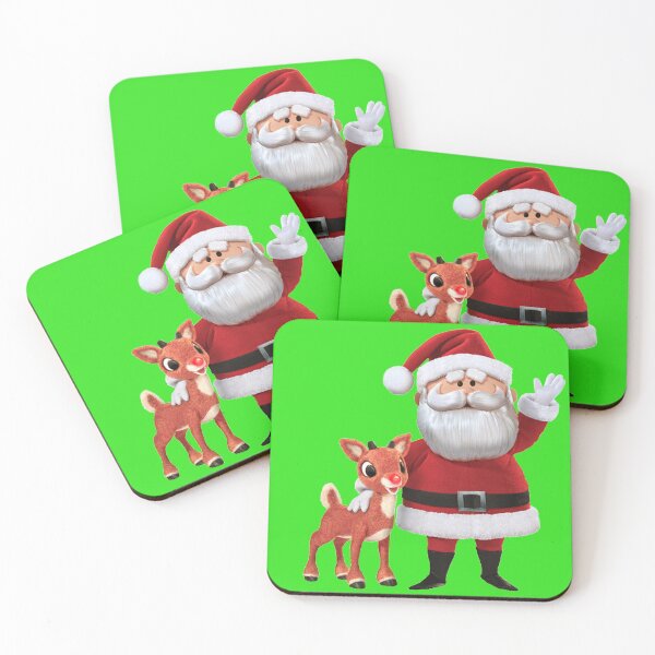 Item preview, Retro Rudolph and Santa designed and sold by Slinky-Reebs.